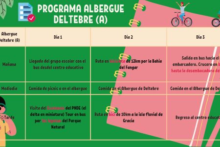 School Program in Deltebre Youth Hostel (A)