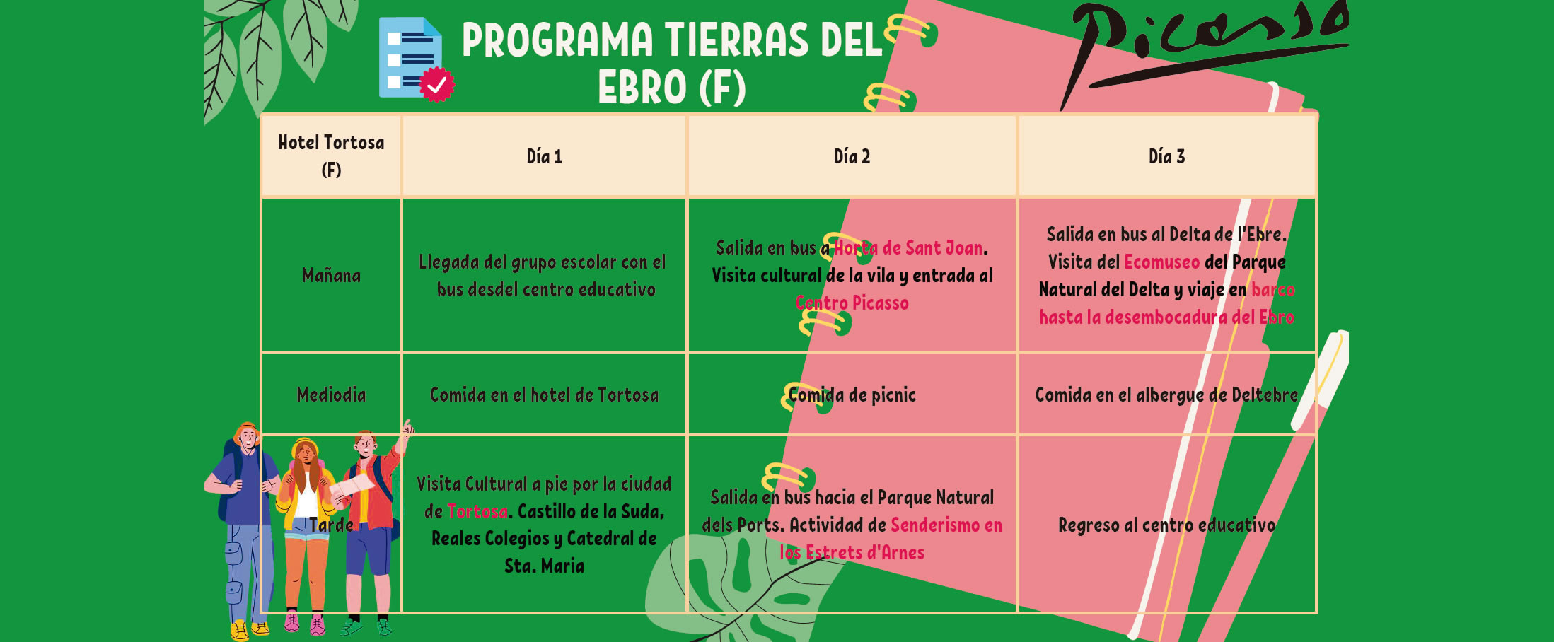 Programme scolaire Tierras del Ebro (F)